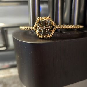 Tory Burch Gold Beaded Cuff Bracelet